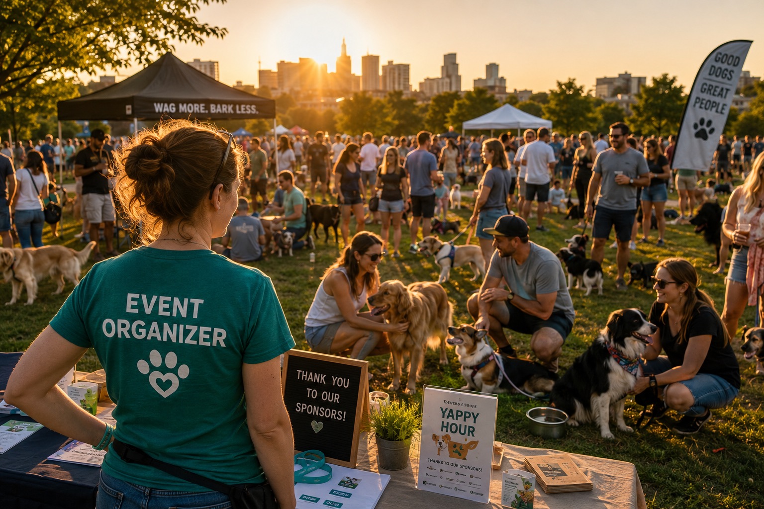 A full house at a dog event